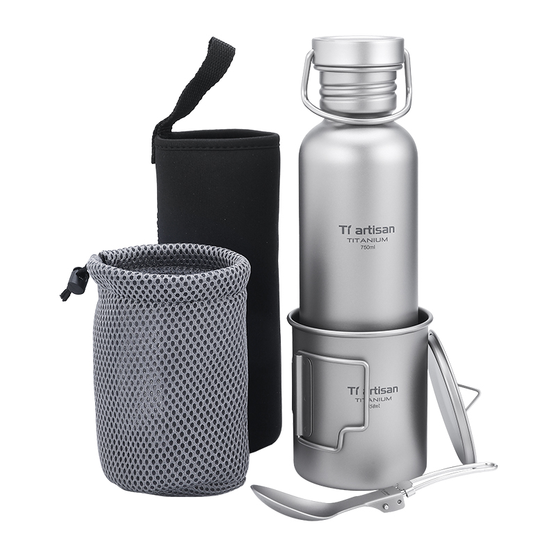 Camping Cooking Mesh - Tiartisan Titanium Cookware 3-pcs-set Cycling Water