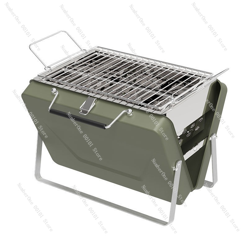 Camp Grill Portable Folding - Portable Outdoor Charcoal BBQ Grill Folding