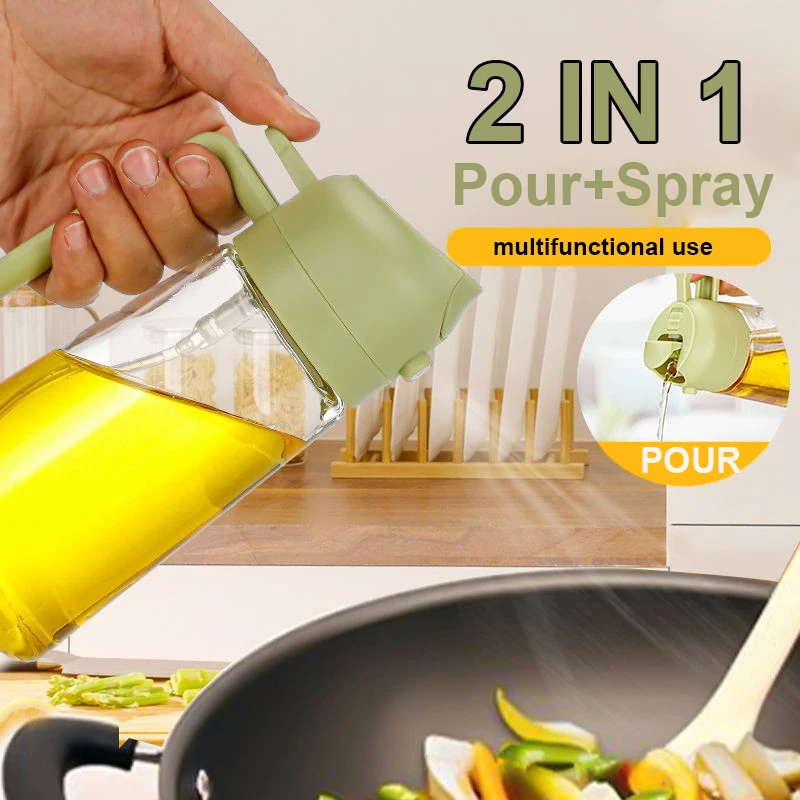Camping Cooking Oil - 2 in 1 Pour Spray Sprayer