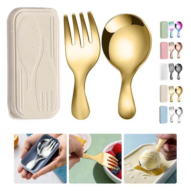 Camping Cooking Set Stainless Steel - Stainless Steel Tableware Set Spoon Fork
