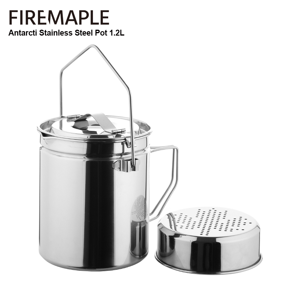 Camping Cooking Set Stainless Steel - Fire-Maple 1.2L Stainless Steel Steamer Pot