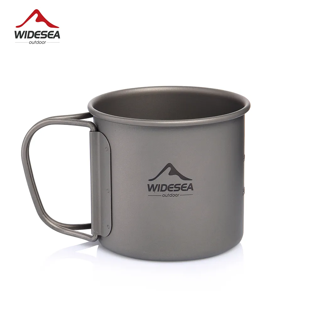 Quechua Camping Cooking Set - Widesea Camping Mug Titanium Cup Tourist
