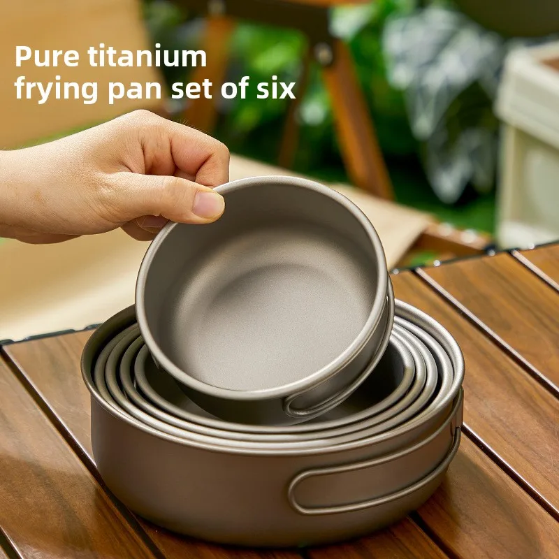 Camping Cooking Mesh - Titanium Outdoor Pot Set Picnic Camping