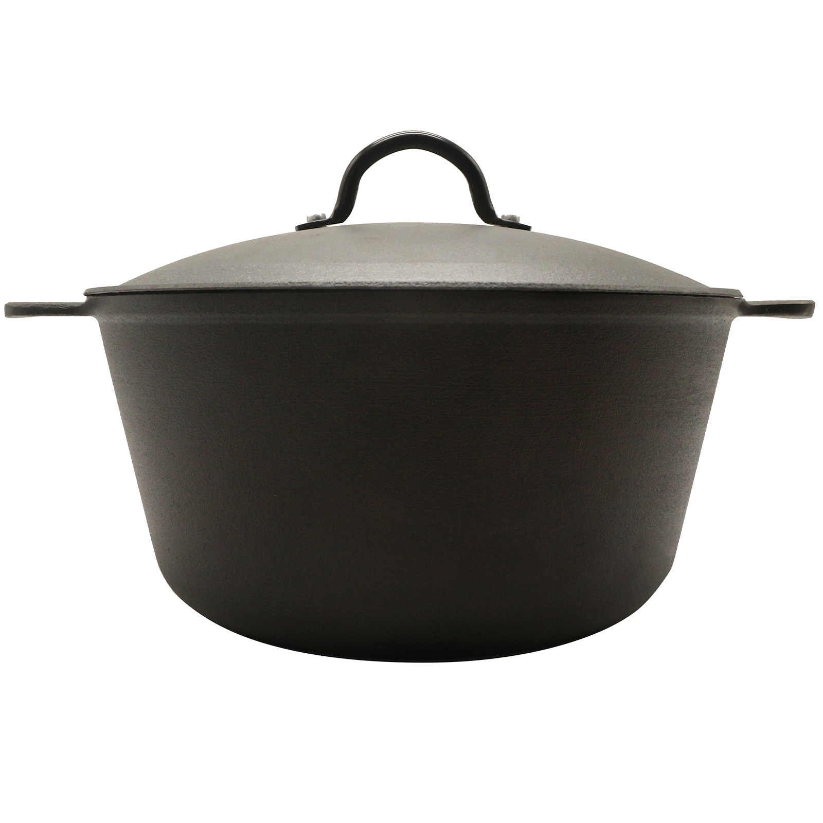 Camping Cooking Dutch Oven - HANSMART 5.2Qt Lightweight Cast Iron Dutch