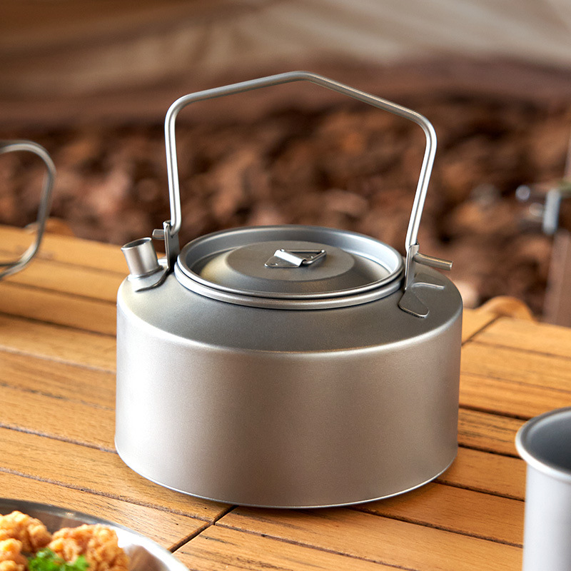 Camping Cooking Set Stainless Steel - Camping Water Cooking Kettle Titanium Kettle