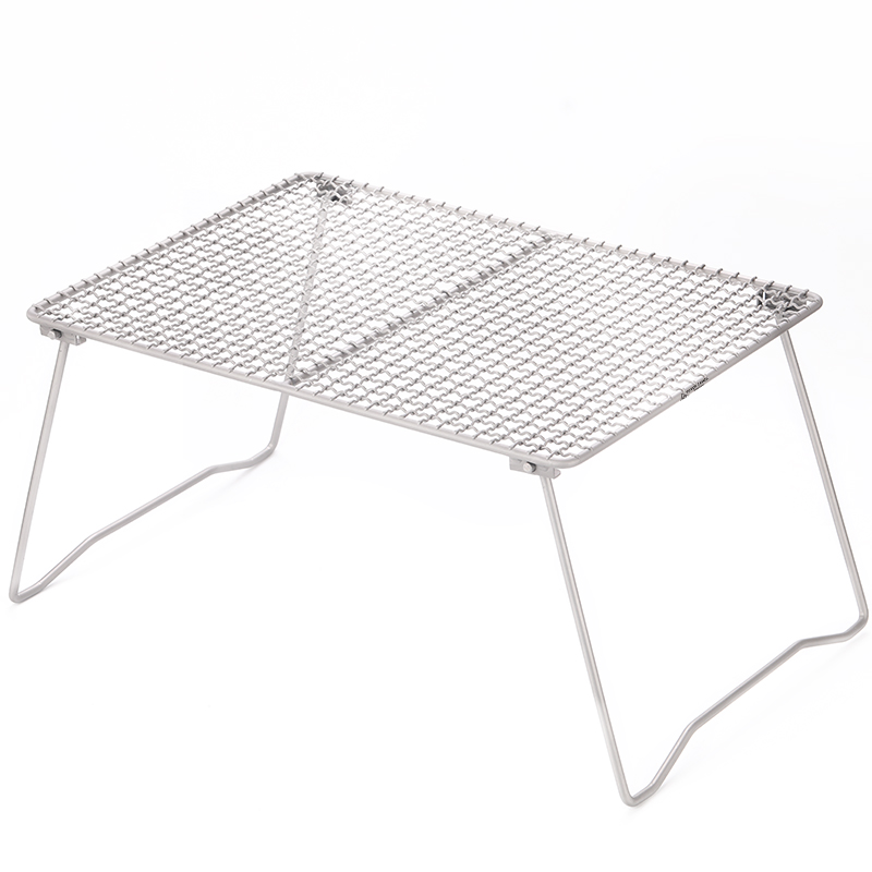 Camp Grill Portable Folding - Folding Campfire Grill Titanium Grate Heavy