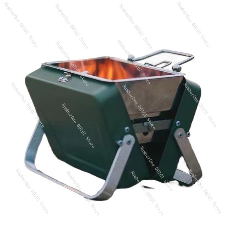 Camp Grill Portable Folding - Portable Outdoor Folding Mini Wood Stove