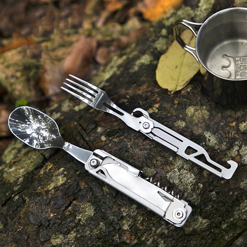 Multi-function Camping Fork Sp - Quechua Camping Cooking Set recension och pris
