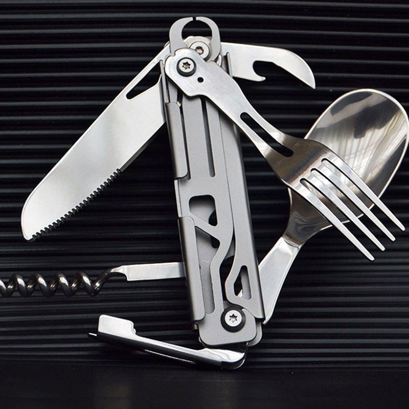 Multi-function Camping Fork Sp - Quechua Camping Cooking Set recension och pris
