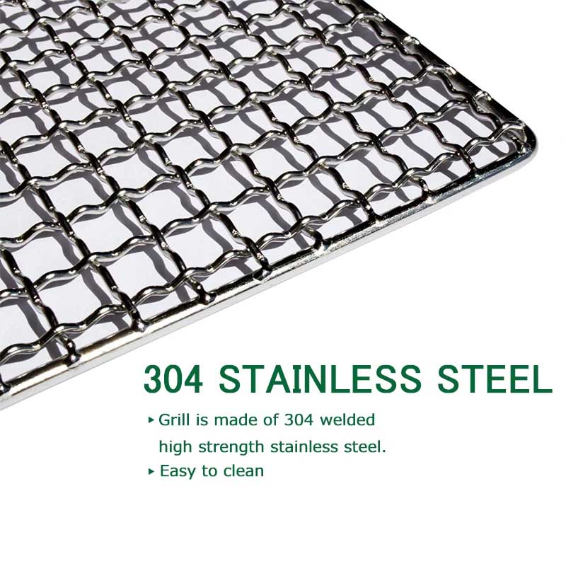 YOMEEI 2Pcs Stainless Steel BB - Camping Cooking Mesh recension och pris