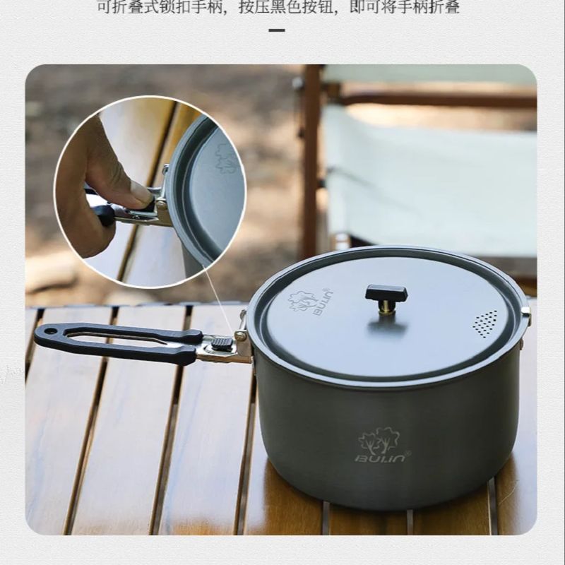 Camping Cooking Pot Bulin BL20 - Camping Cooking Set Stainless Steel recension och pris