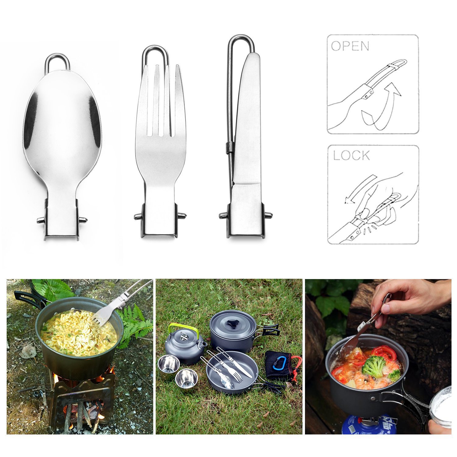 TARKA Fork Knife Spoon Set Sta - Camping Cooking Trangia recension och pris