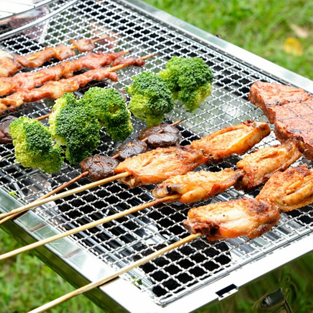 1pcs/2pcs 50 * 38cm BBQ Grill  - Camping Cooking Mesh recension och pris