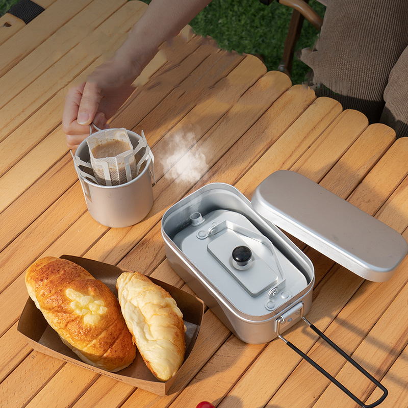 Ultralight Portable Picnic Cam - Camping Cooking Set Stainless Steel recension och pris