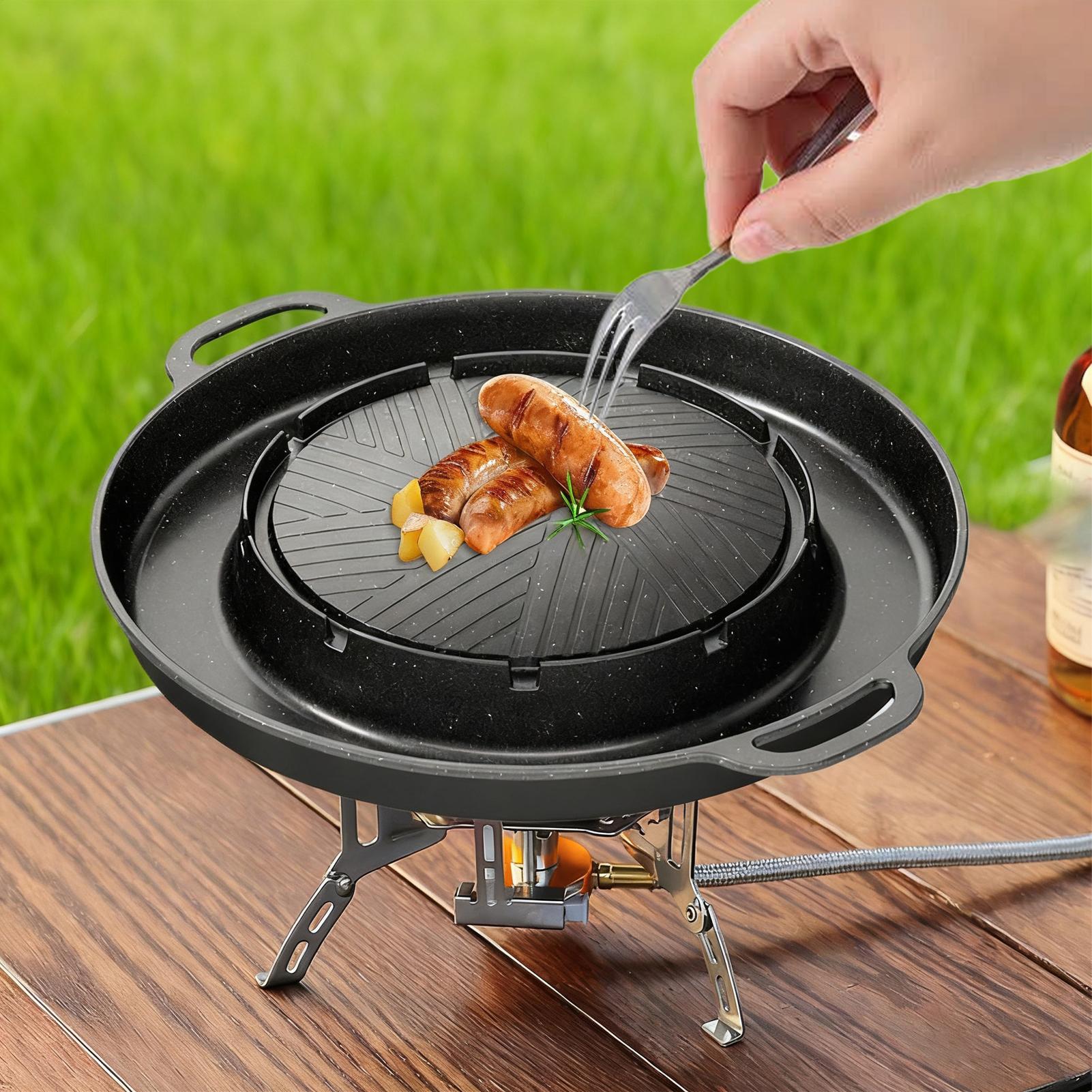 2-in-1 Grill & Hot Pan for Sto - Camping Cooking Appliances recension och pris