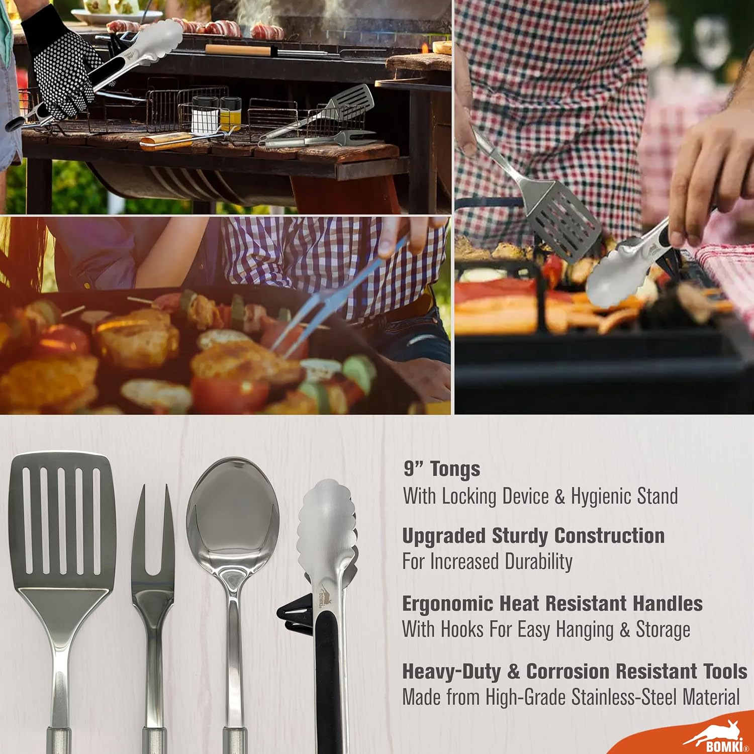 Camping BBQ Cooking Utensils S - Camping Cooking Essentials Kit recension och pris