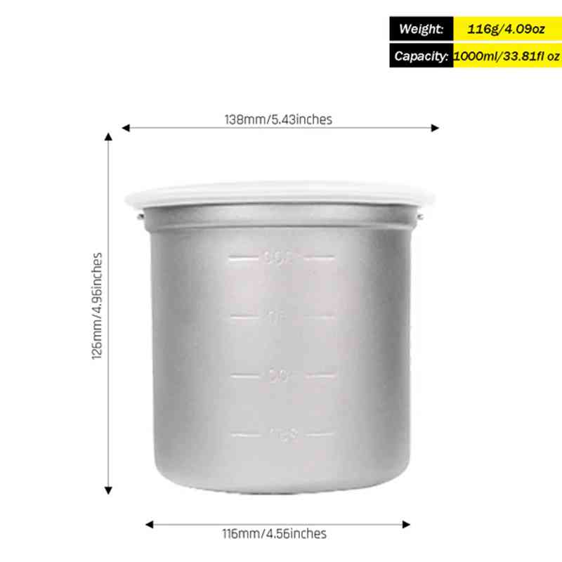 Silverant Camping Titanium Pot - Camping Cooking Mesh recension och pris