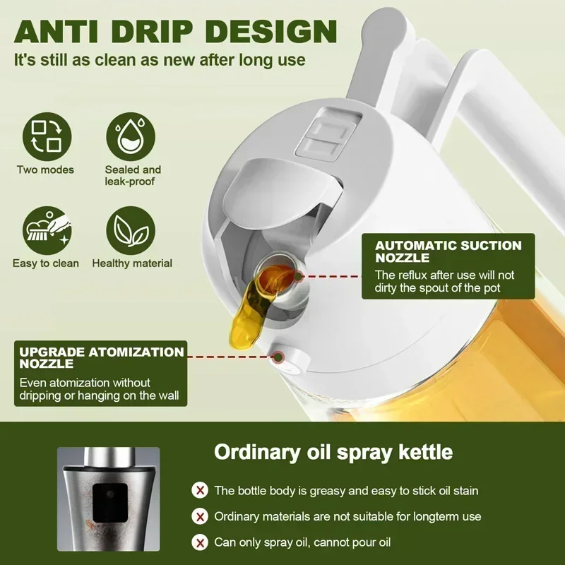 Olive Oil Spray Oil Sprayer Pl - Camping Cooking Oil recension och pris