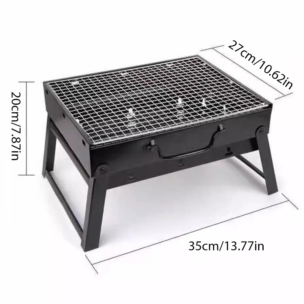 1Set Barbecue Charcoal Stove P - Camping Cooking Set Stainless Steel recension och pris