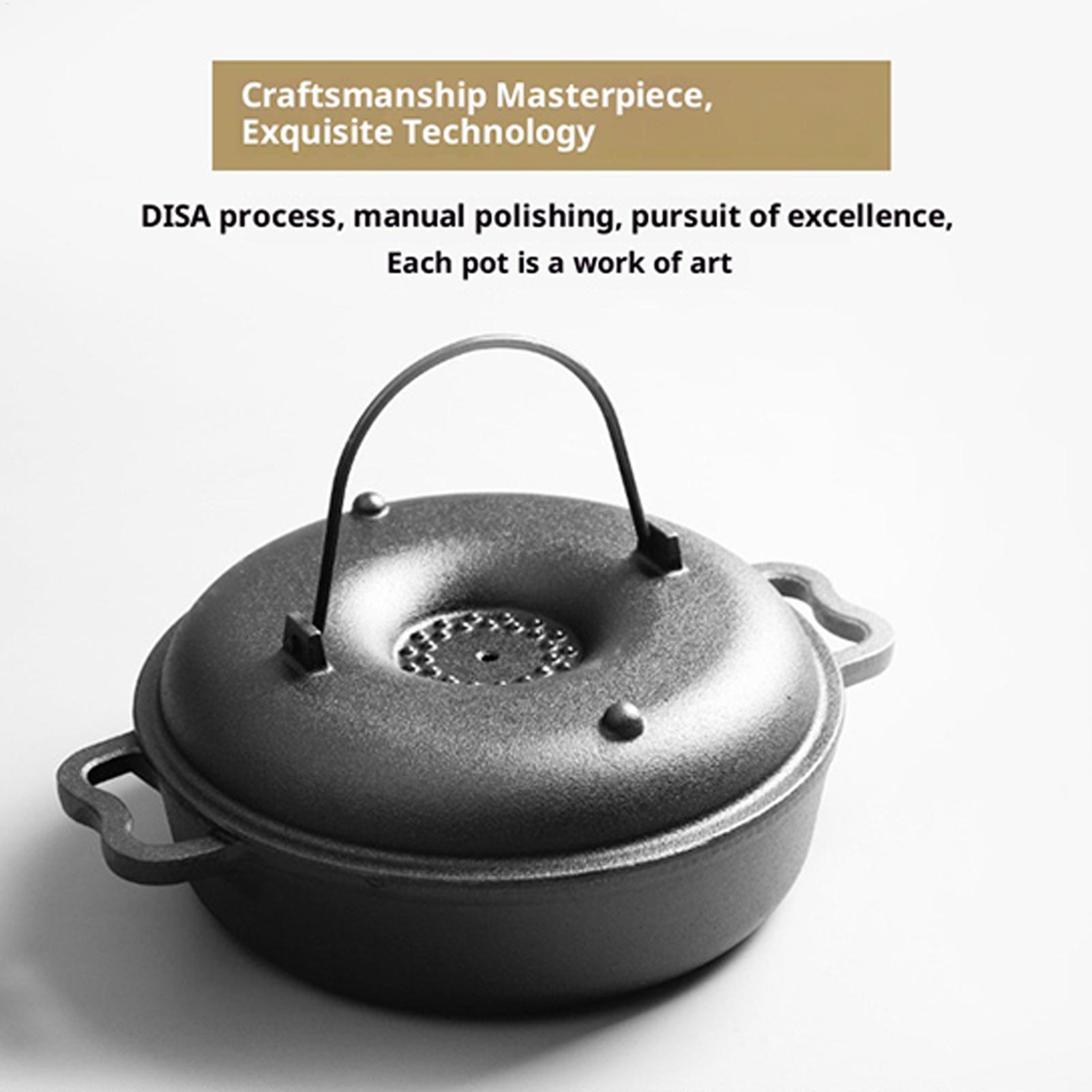 Cast Iron Soup Pot Heavy Duty  - Camping Cooking Dutch Oven recension och pris