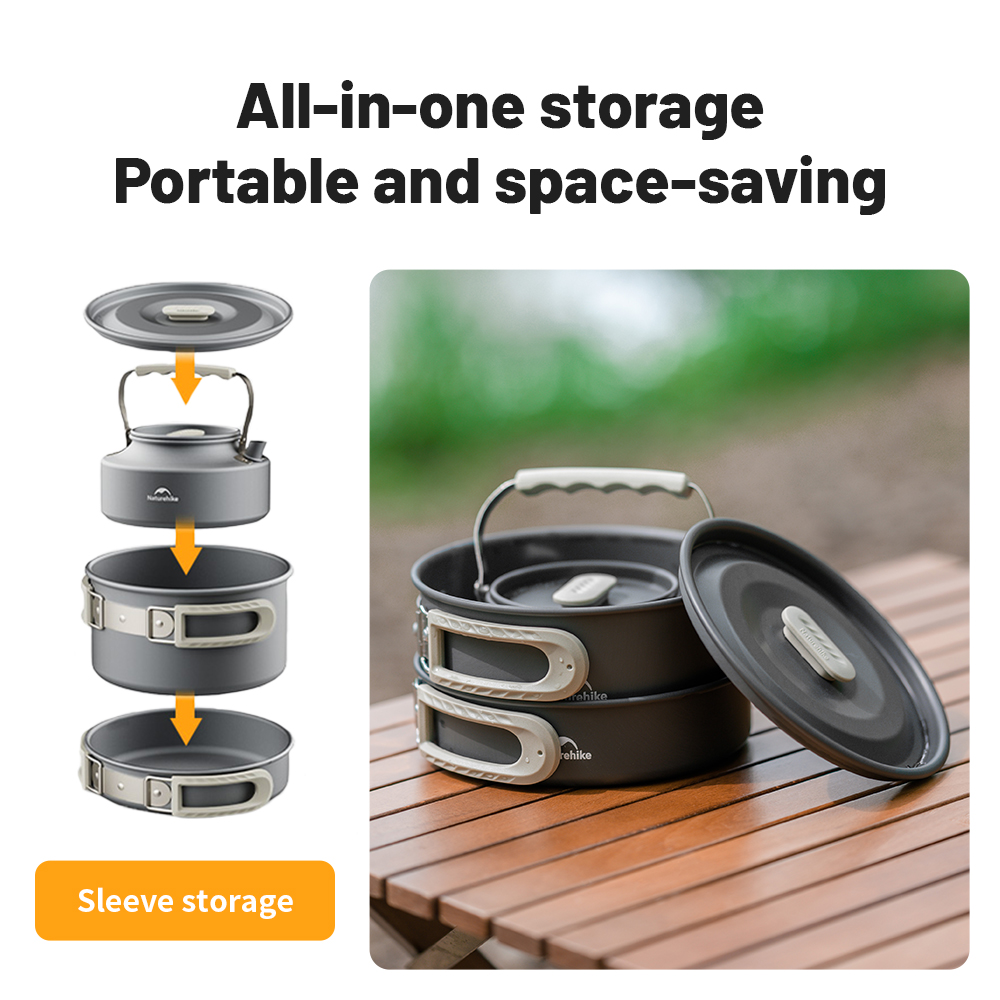Naturehike Camping Cookware Ki - Quechua Camping Cooking Set recension och pris
