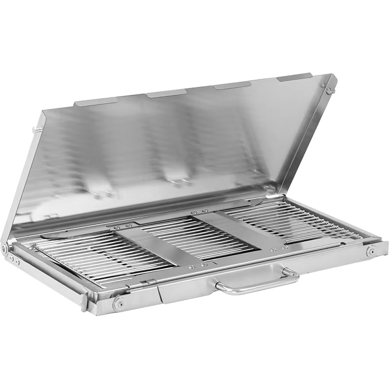 Portable Stainless Steel Outdo - Camp Grill Portable Folding recension och pris