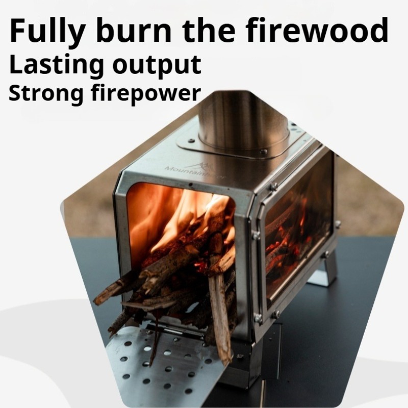 Stainless Steel Heating Stove  - Camping Cooking In Forest recension och pris