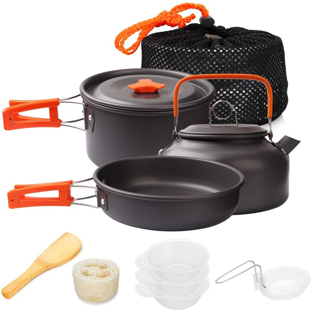 1pcs/1set Camping Cookware Kit - Camping Cooking Mesh recension och pris