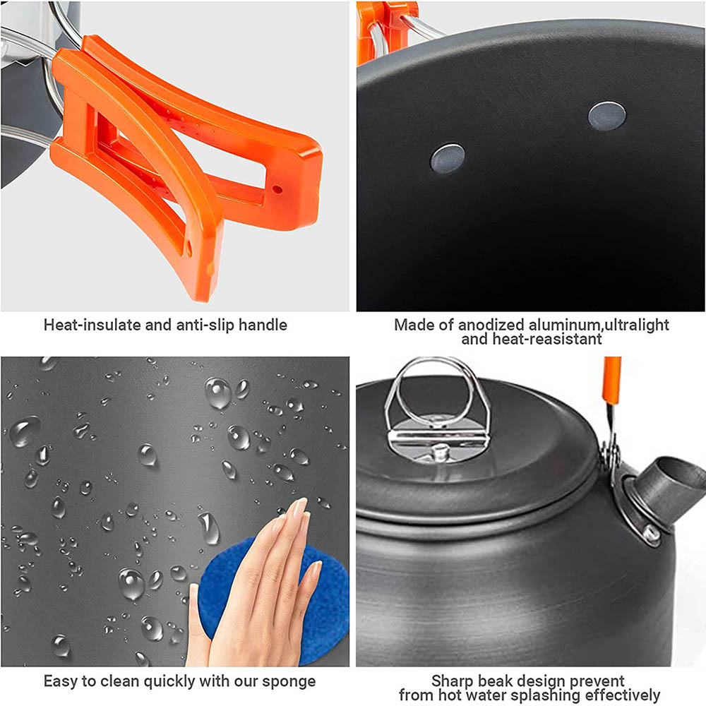 1pcs/1set Camping Cookware Kit - Camping Cooking Mesh recension och pris