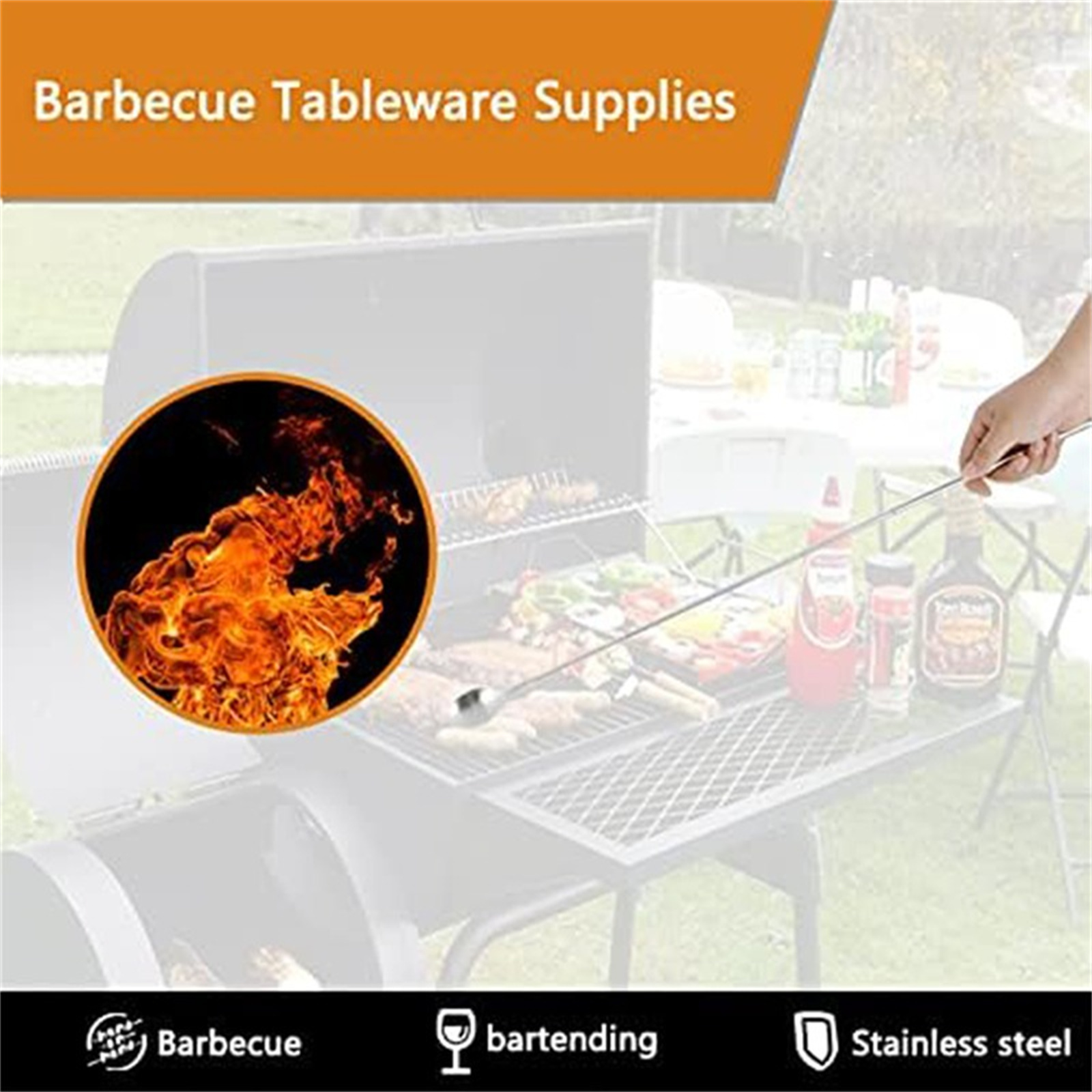 Telescopic BBQ Utensils Retrac - Camping Cooking Set Stainless Steel recension och pris