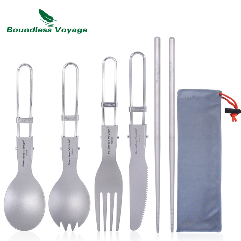 Boundless Voyage Titanium Camp - Camping Cooking Set Stainless Steel recension och pris
