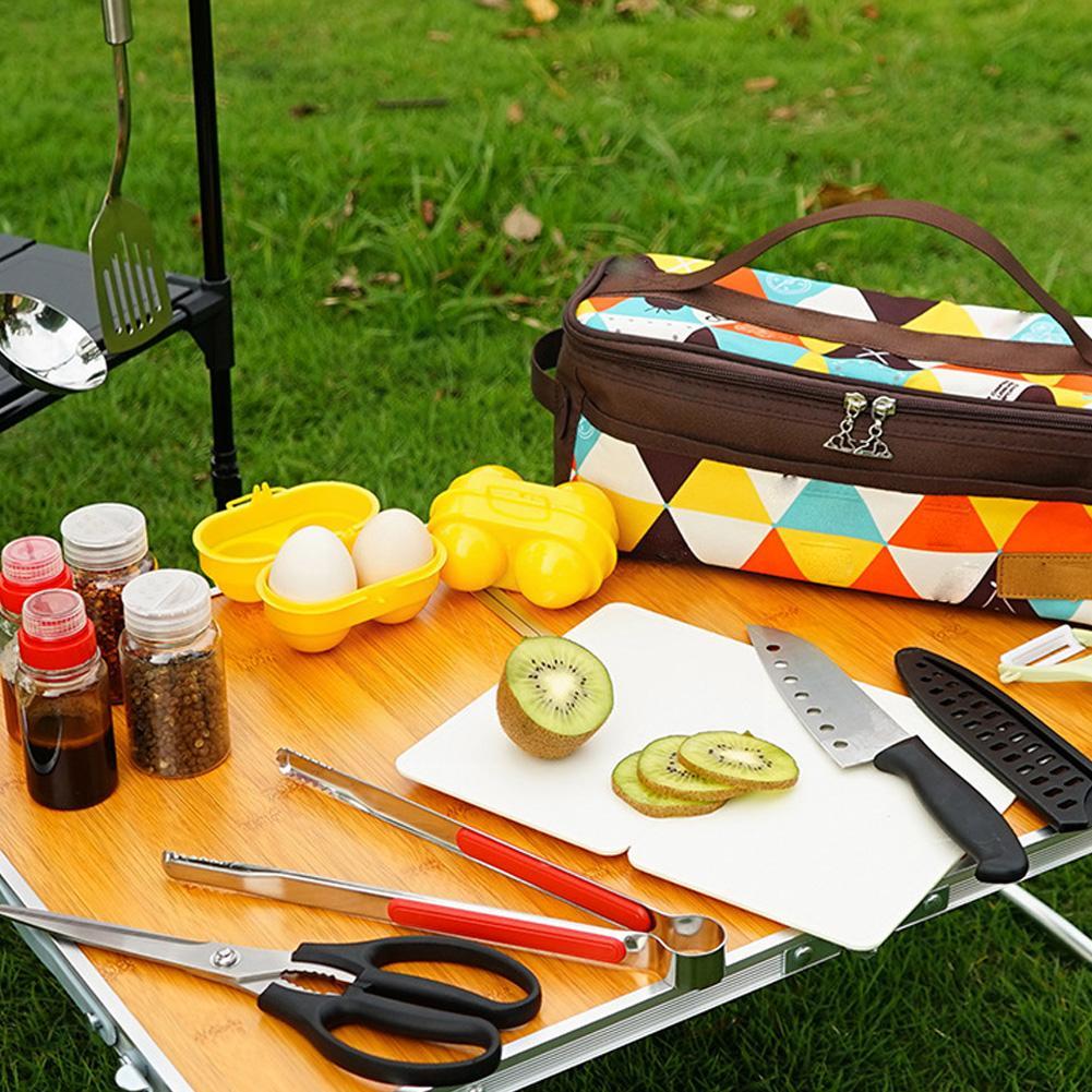 2 Grid Egg Storage Box Contain - Camping Cooking Utensil Holder recension och pris