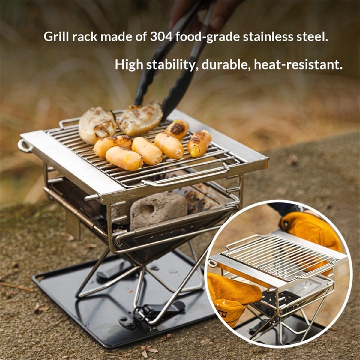 M10K Outdoor Camping Folding G - Camp Grill Portable Folding recension och pris
