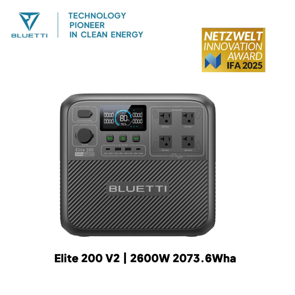 【Renew】BLUETTI Elite 200 V2 Po - Camping Cooking Appliances recension och pris