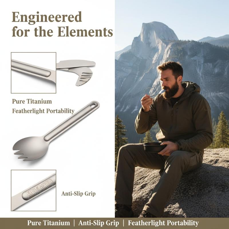 Portable Titanium Long Handle  - Camping Cooking Trangia recension och pris