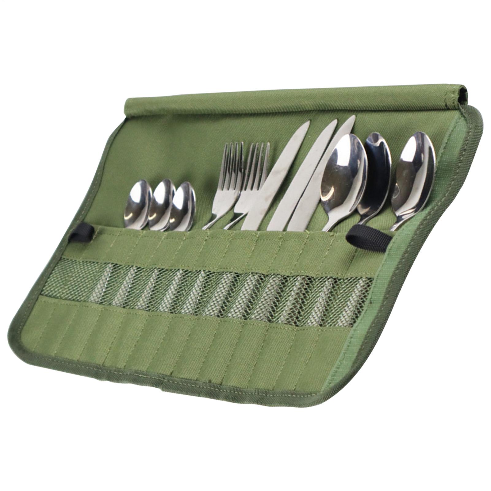 Camping Tableware Roll Bag Cam - Camping Cooking Utensil Holder recension och pris