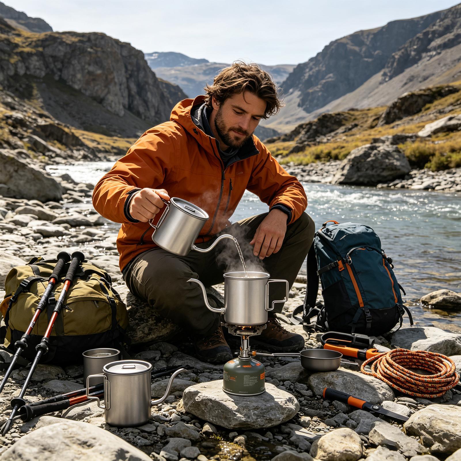 420ml Titanium Coffee Pour Ove - Camping Cooking Appliances recension och pris