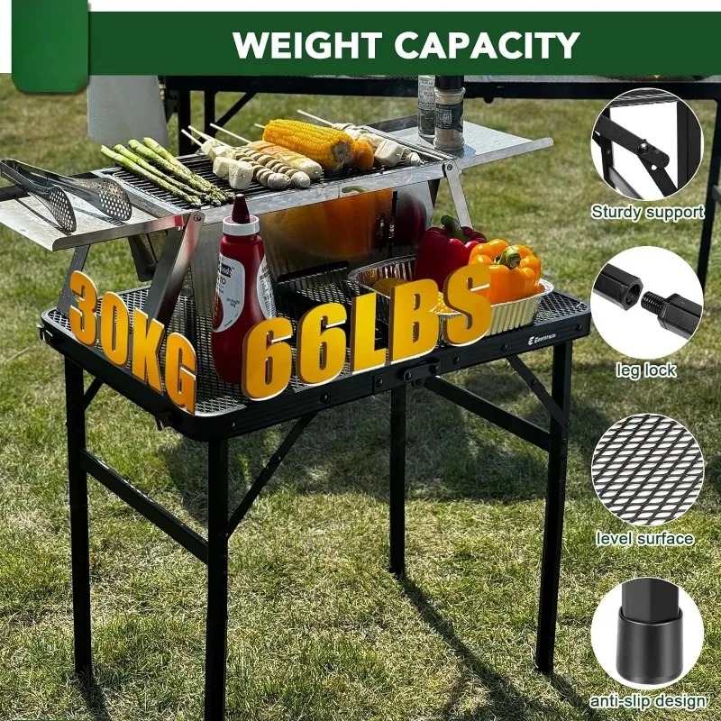 Aluminum Alloy Folding Table w - Camp Grill Portable Folding recension och pris