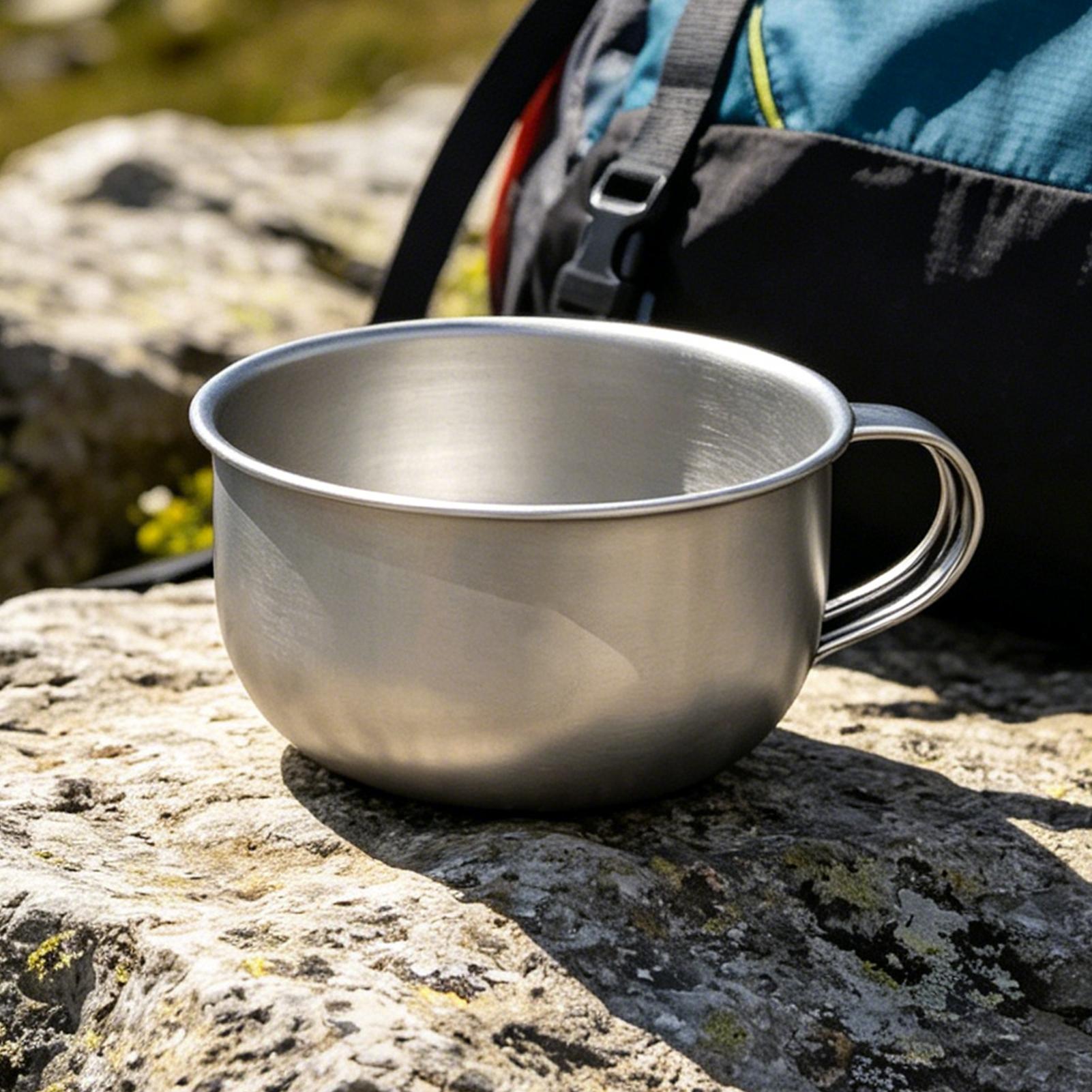 220ml Camping Mug With Handle  - Camping Cooking Set Stainless Steel recension och pris