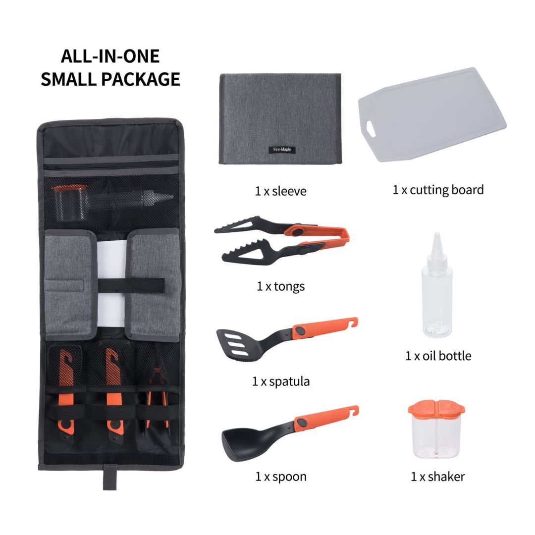 Fire Maple Chef Cooking Utensi - Camping Cooking Essentials Kit recension och pris