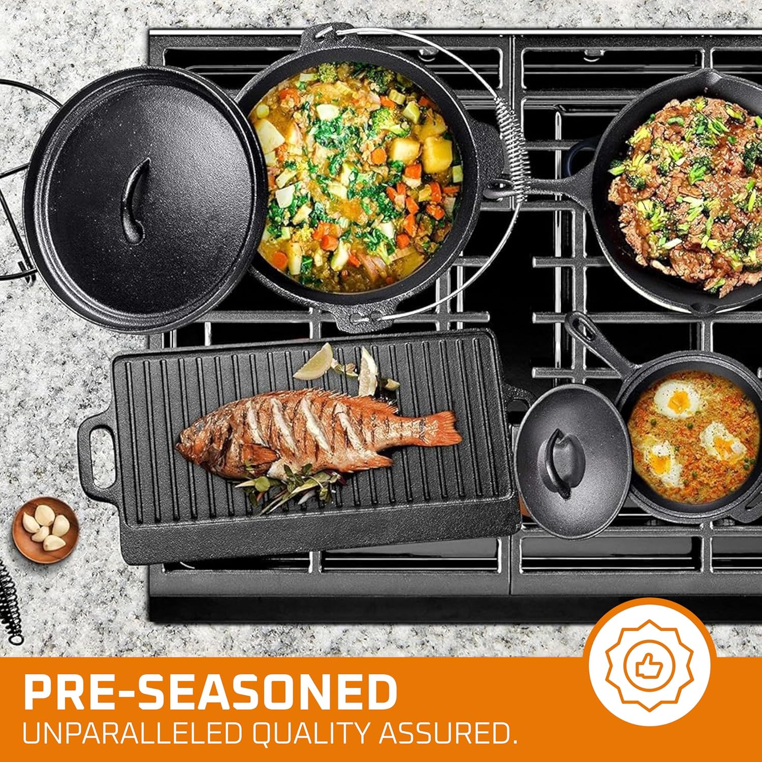 Camping Cooking Set Of 7. Pre  - Camping Cooking Dutch Oven recension och pris