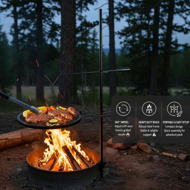 Rotating Cooking Grate 24x24 I - Camping Cooking Mesh recension och pris