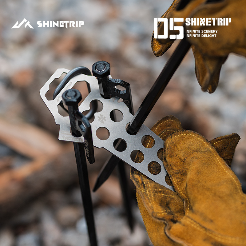 ShineTrip Outdoor Ground Stake - Camping Cooking Utensil Holder recension och pris