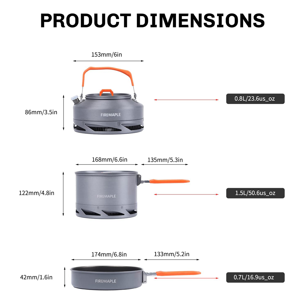Fire Maple Camping Cookware Ut - Camping Cooking Trangia recension och pris