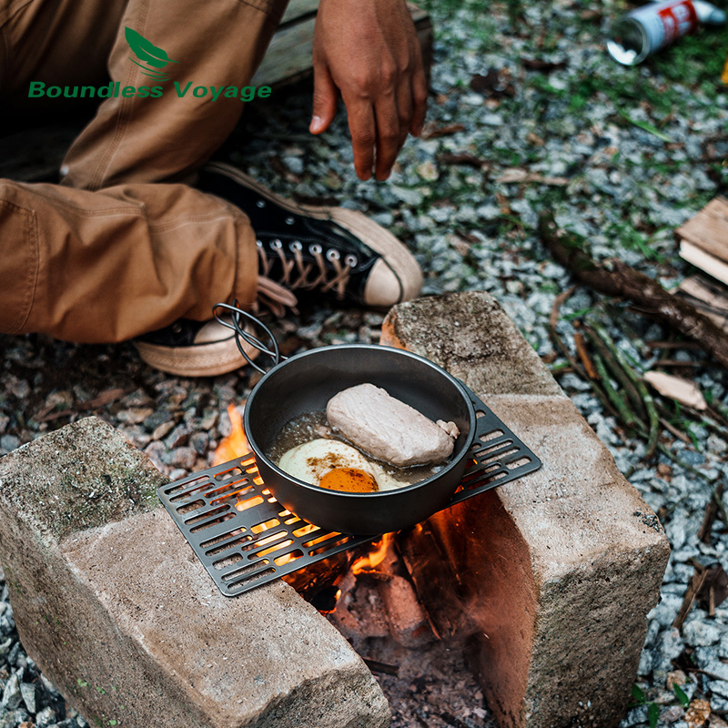 Boundeless Voyage Outdoor Camp - Camping Cooking Set Stainless Steel recension och pris