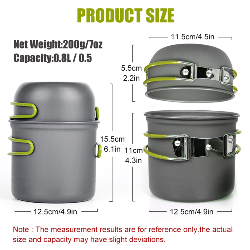 WESTTUNE Camping Pot Hiking Co - Quechua Camping Cooking Set recension och pris