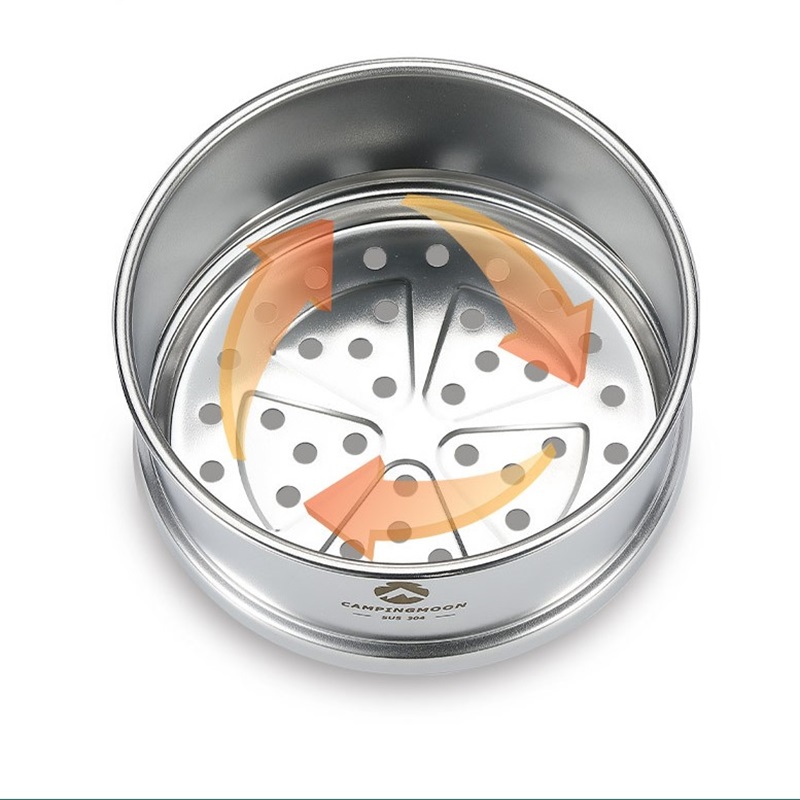 CAMPINGMOON Portatle Outdoor C - Camping Cooking Set Stainless Steel recension och pris